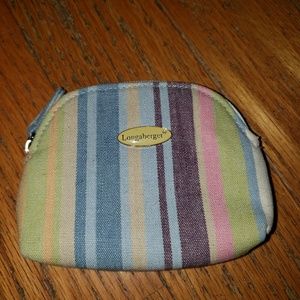 Longaberger  Coin/Cash Keychain